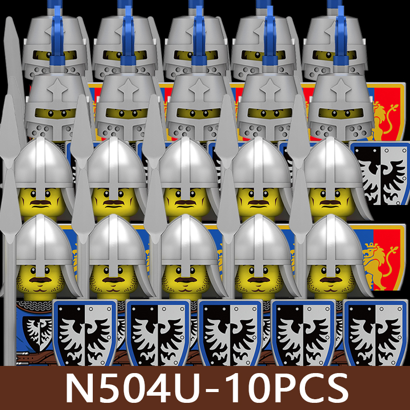 Lego Minifigure Holder - Medieval Castle UV Printed Soldier Figures