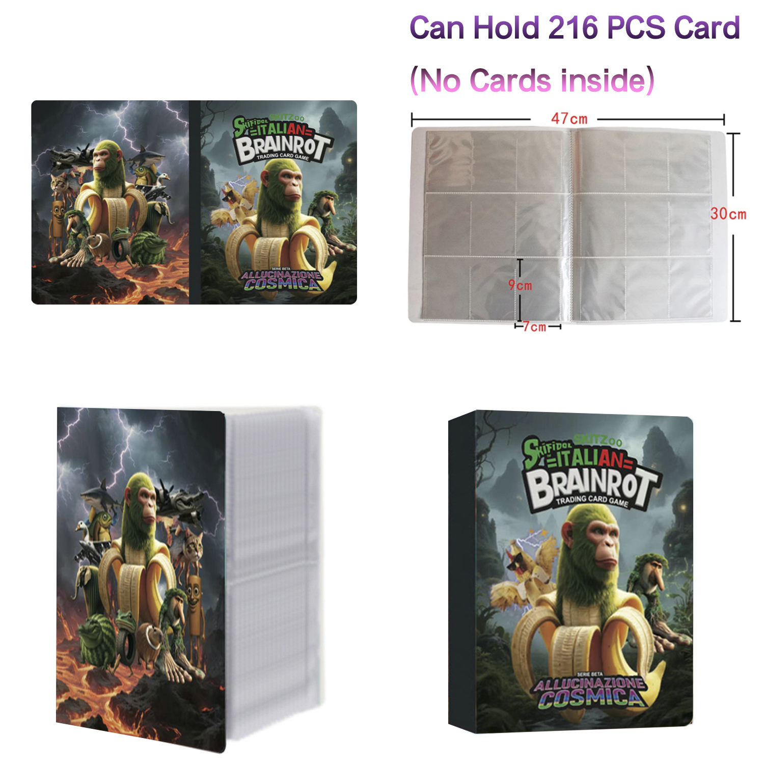New 216 Pcs Booklet Italian Br - Trading Card Binder review and price