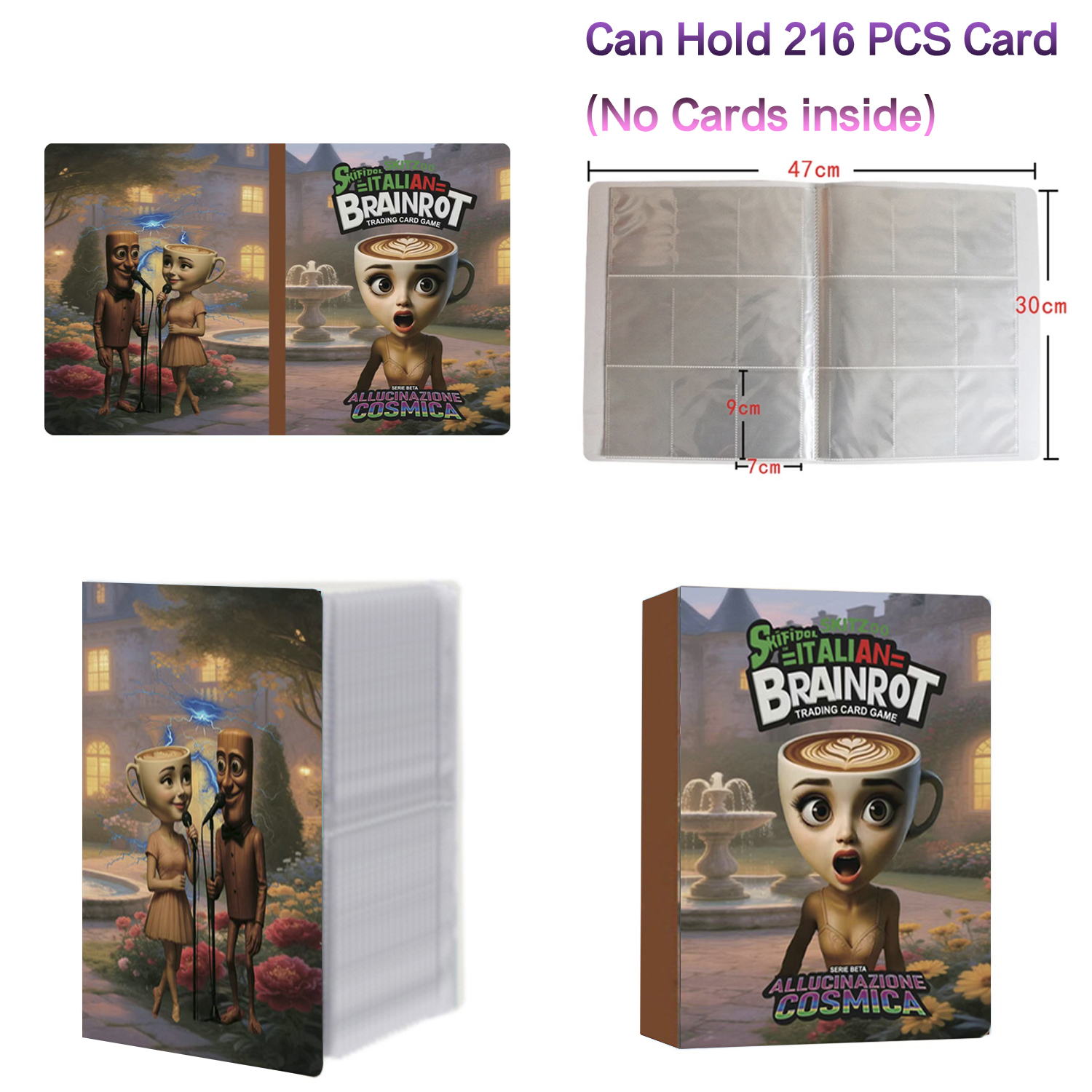 New 216 Pcs Booklet Italian Br - Trading Card Binder review and price