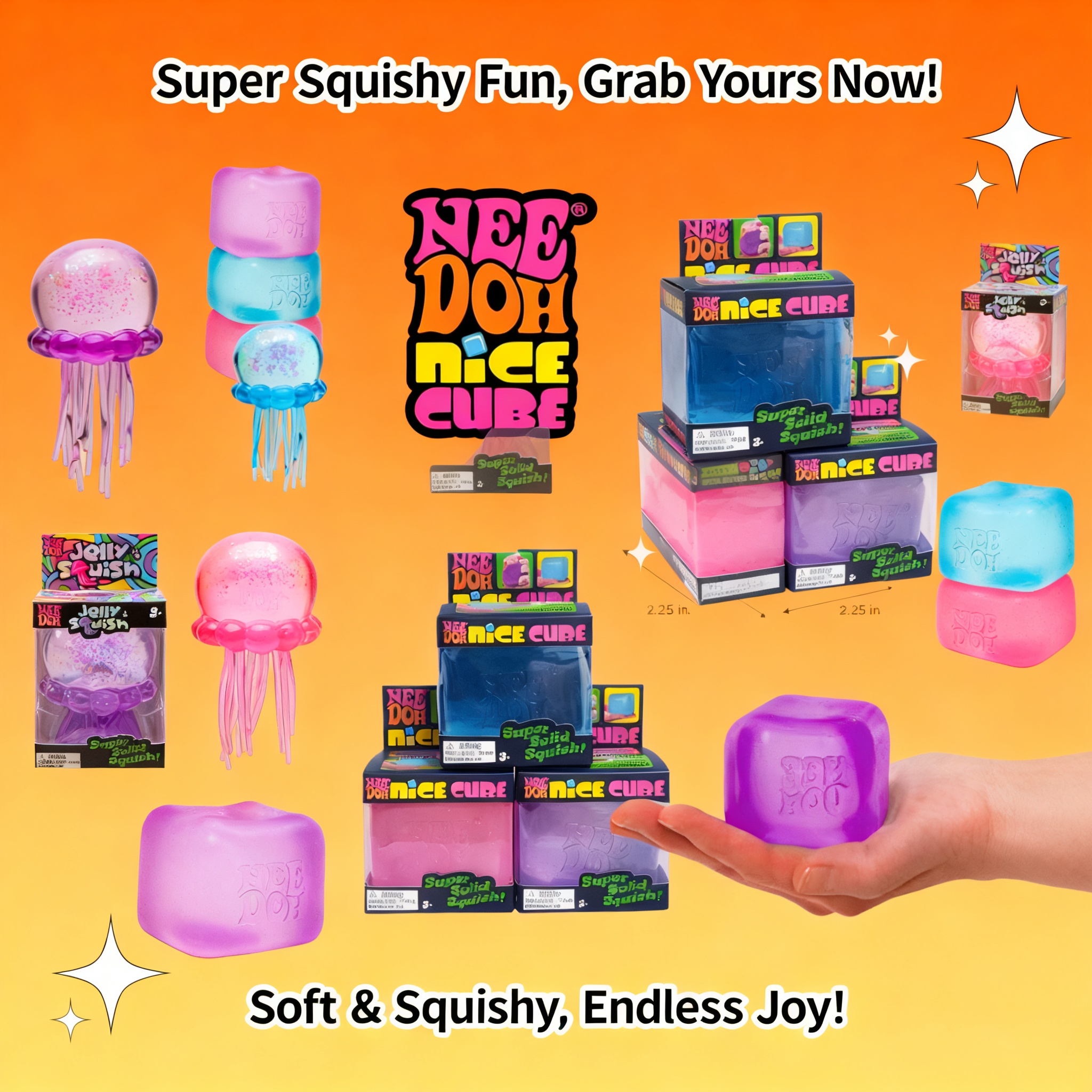 Trending Jellyfish Cube Squish - Fidget Cube Original review and price