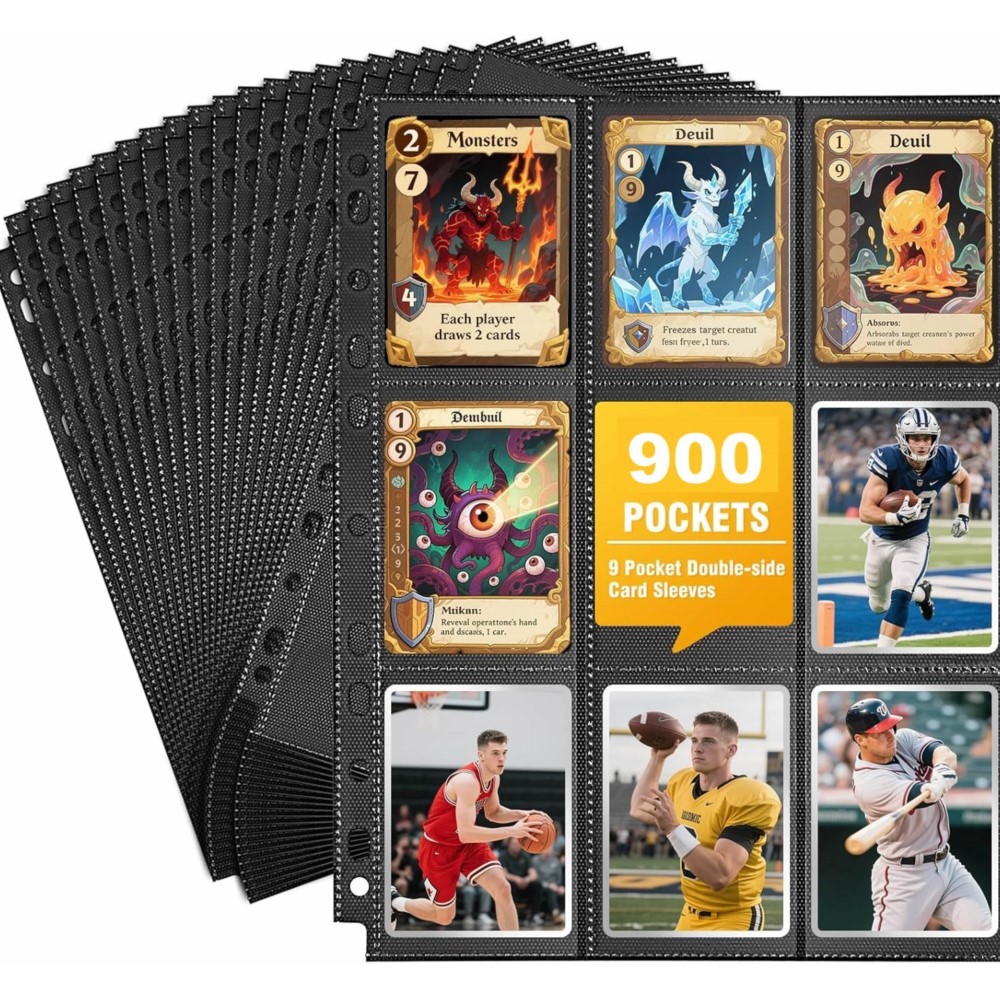 50Pack 900 Pockets Trading Car - Trading Card Binder review and price