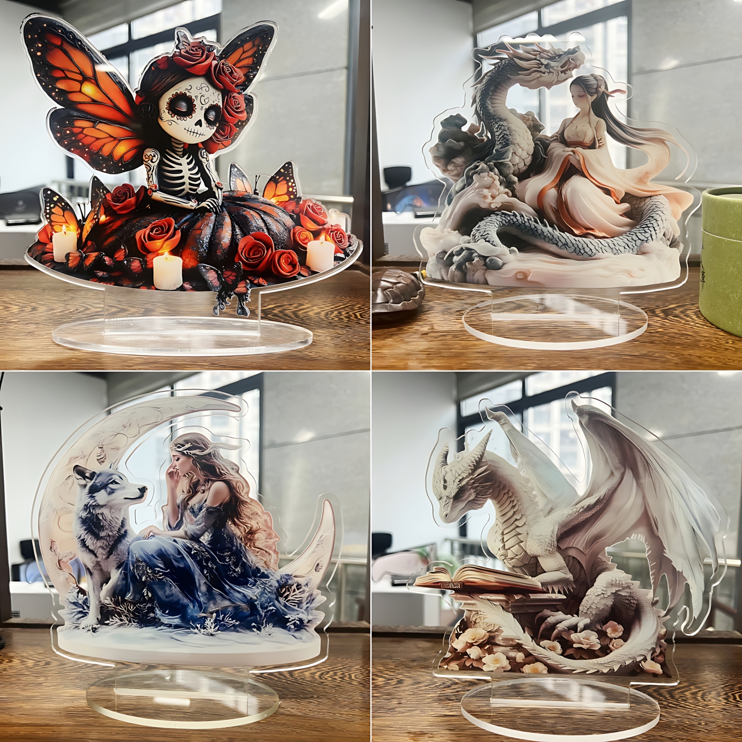 Fairy Statue,2D Flat Acrylic P - Display Case Acrylic review and price