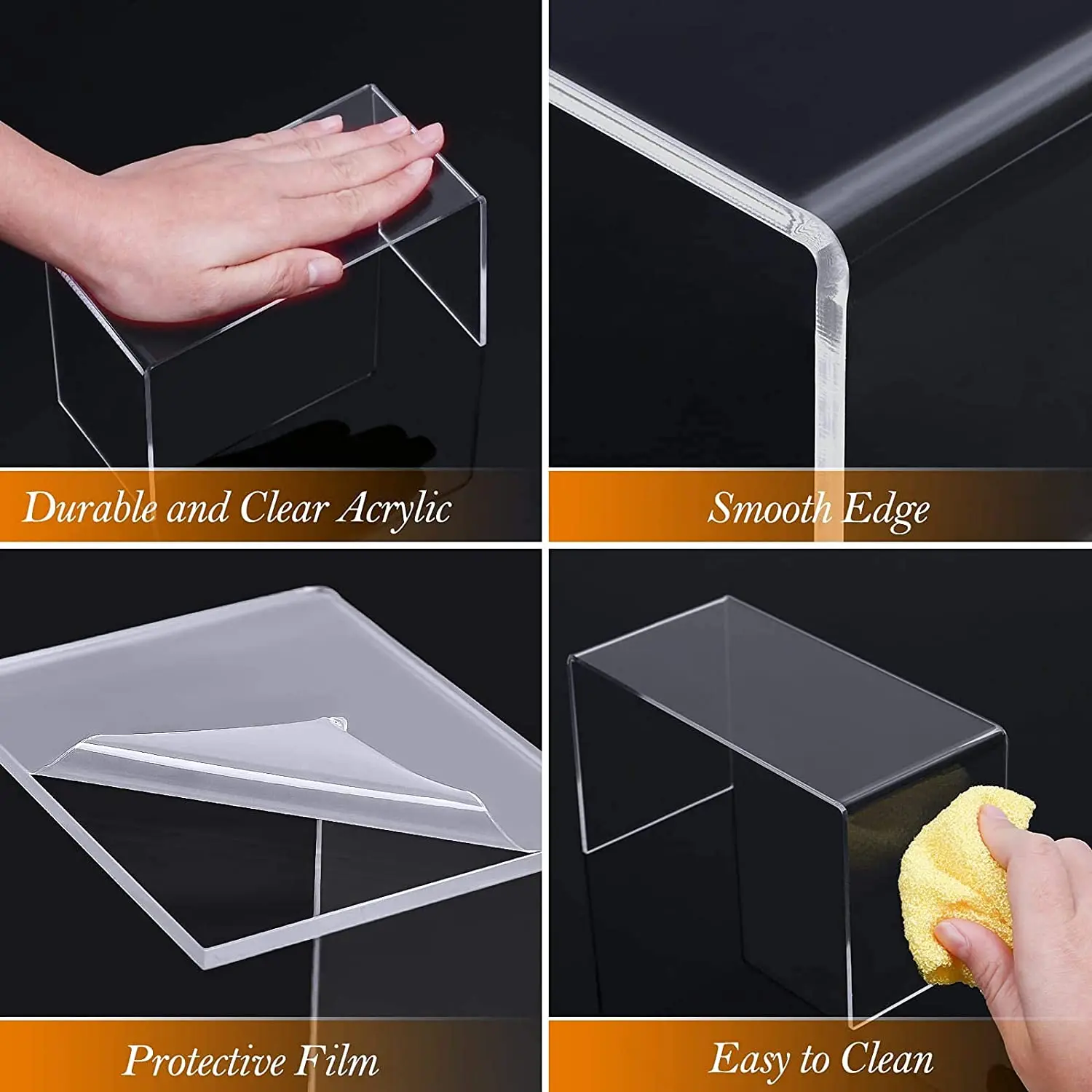 U Shape Acrylic Display Riser  - Pop Display Shelf review and price