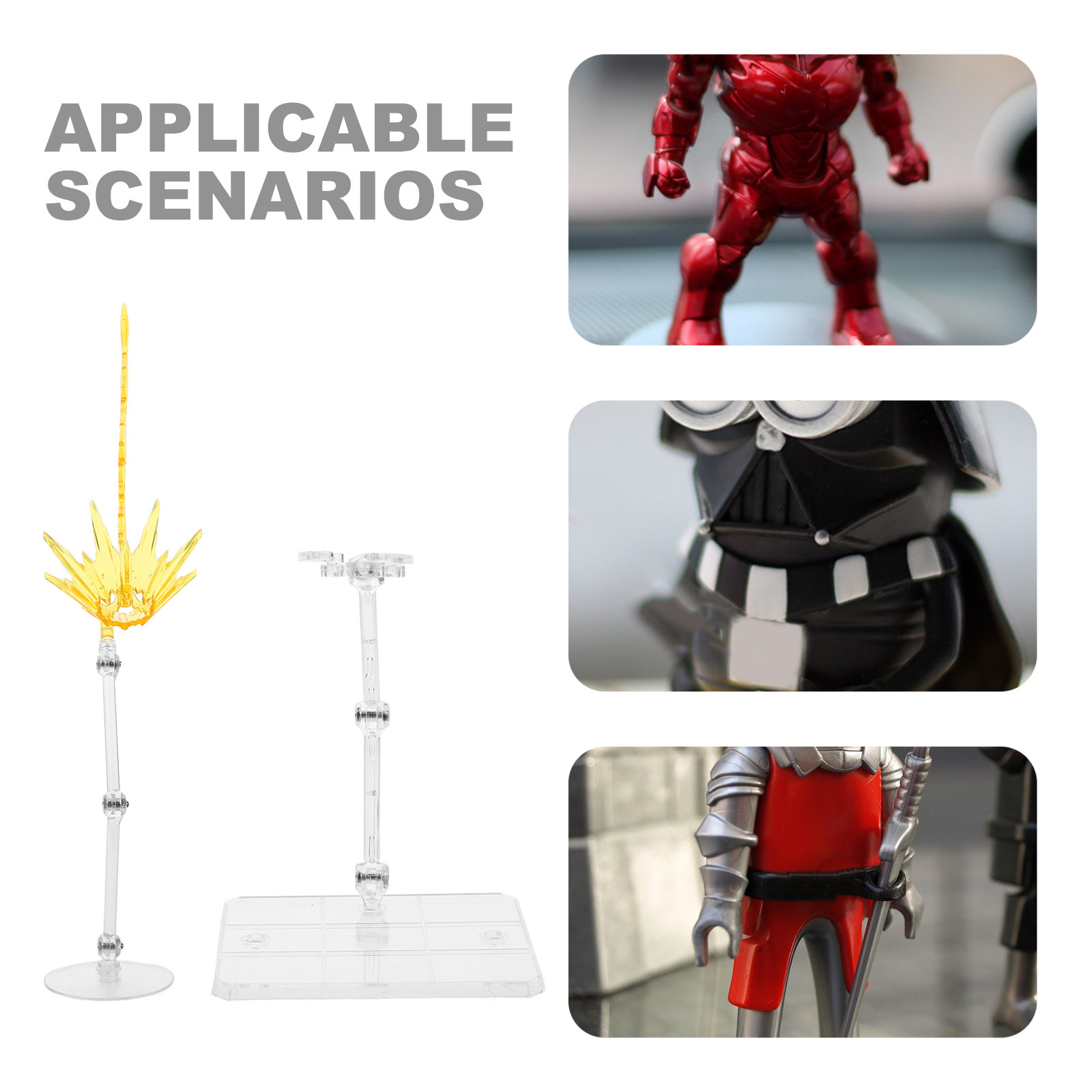 2Pcs Effect Display Stand Adju - Action Figure Stand review and price