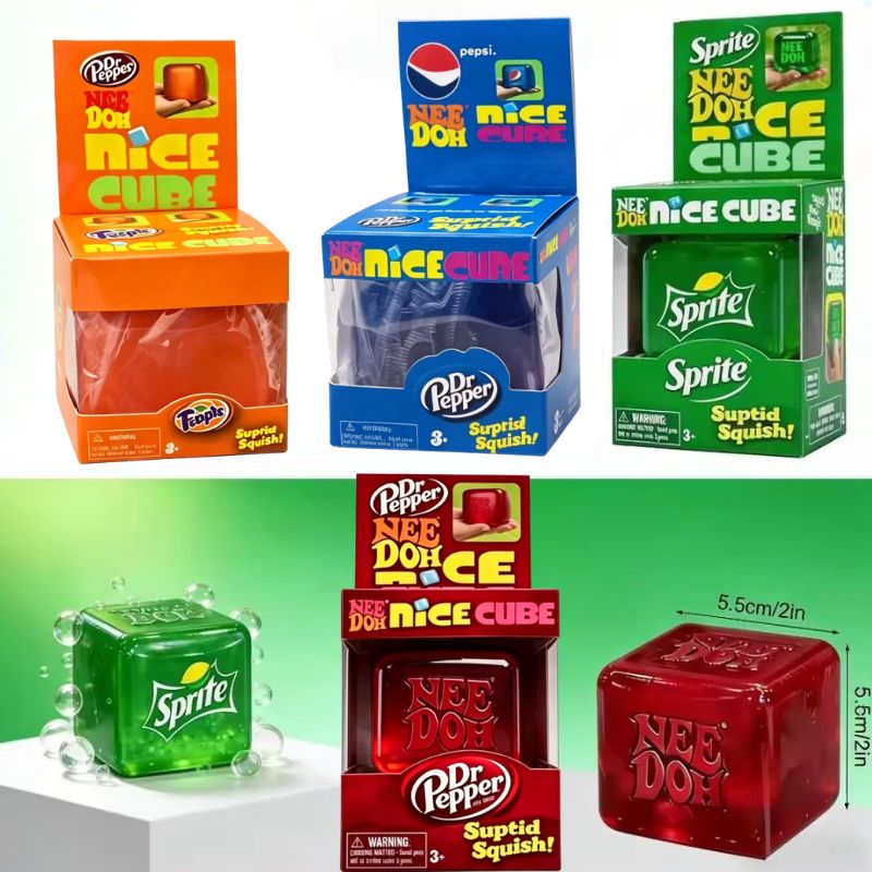 .Dr Pepper x NeeDoh Nice Cube  - Fidget Cube Original review and price