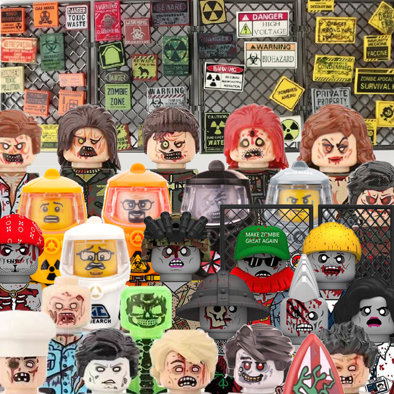 MOC City Zombies Figures Build - Lego Minifigure Holder review and price