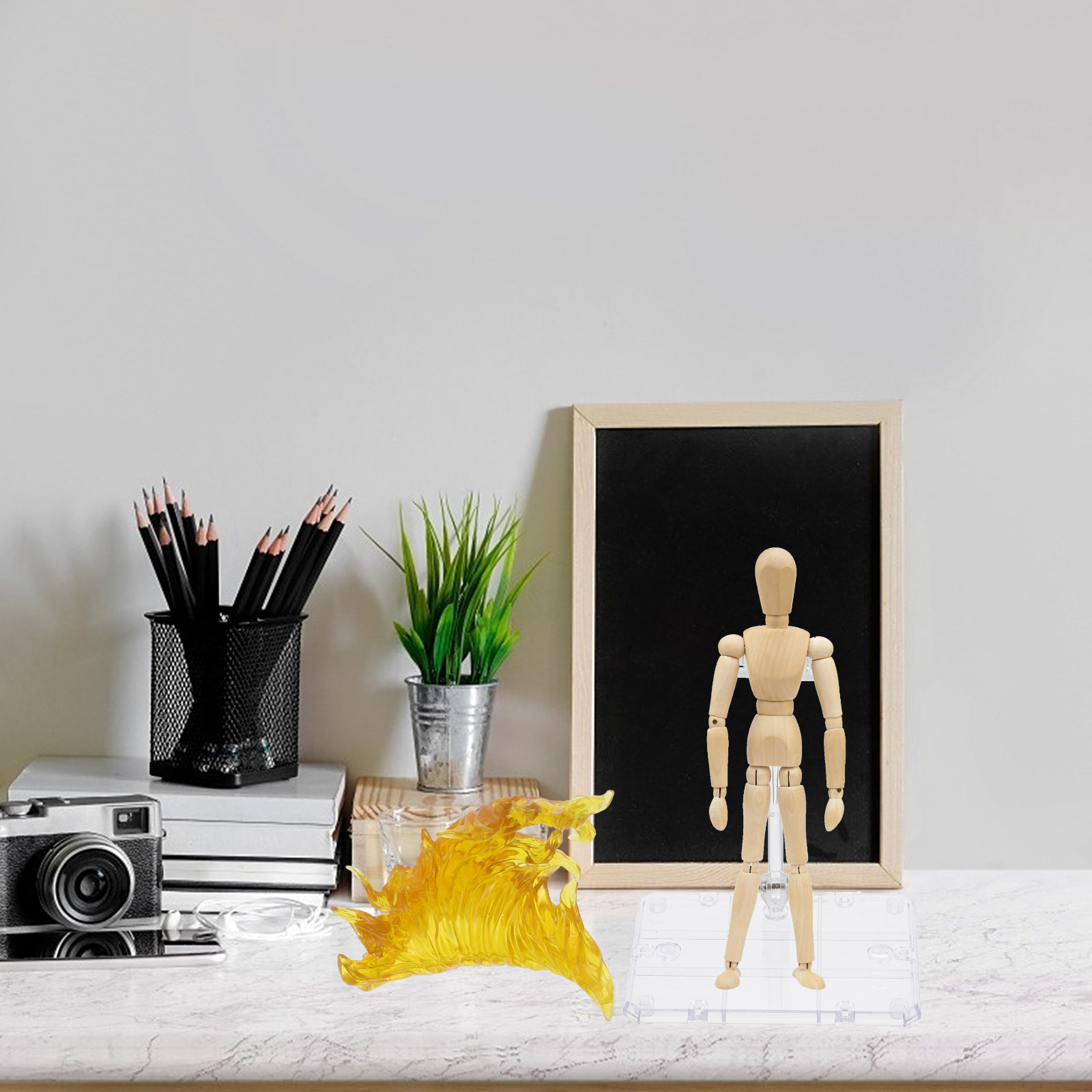 1Set Flame Effect Action Figur - Action Figure Stand review and price