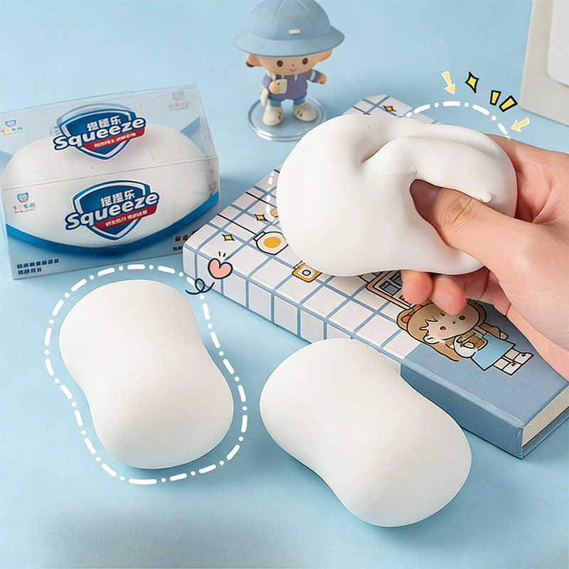 Soft Fake White Soap Squishy S - Fidget Cube Original review and price