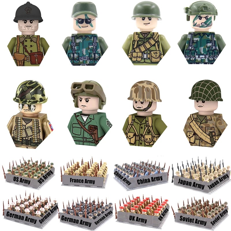 World War II military soldier  - Building Block Mini review and price