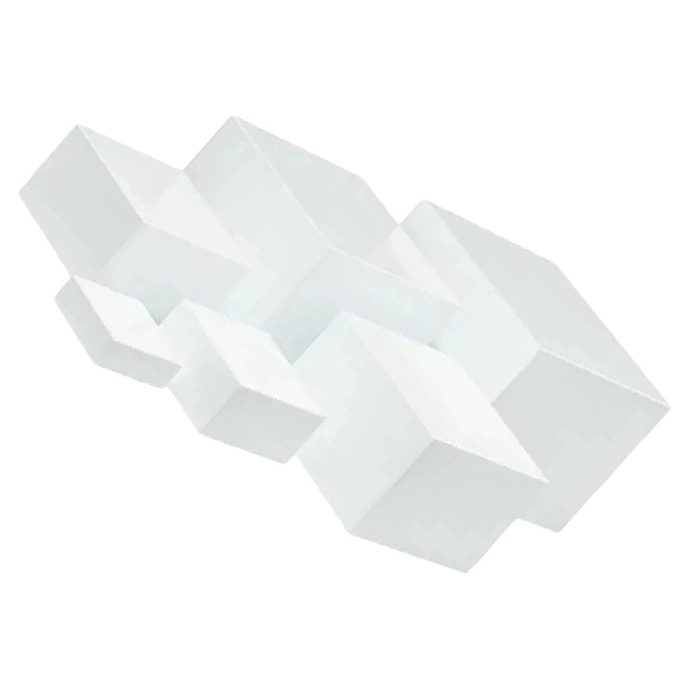 6Pcs Minimalist White Plastic  - Display Risers Set review and price