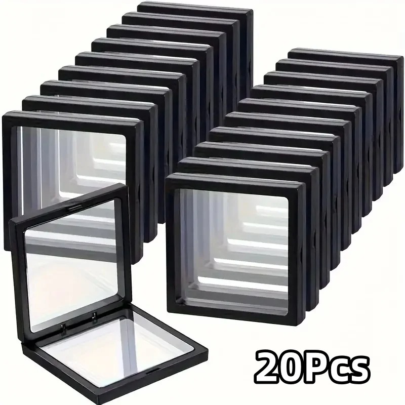 20Pcs Clearview 3D Floating Di - Display Case Acrylic review and price
