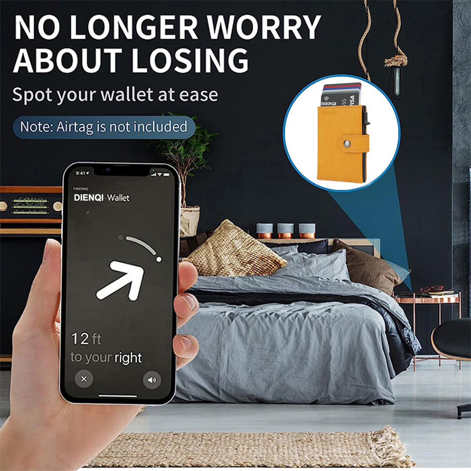 Airtag Wallet Rfid Credit Card - Card Top Loader review and price