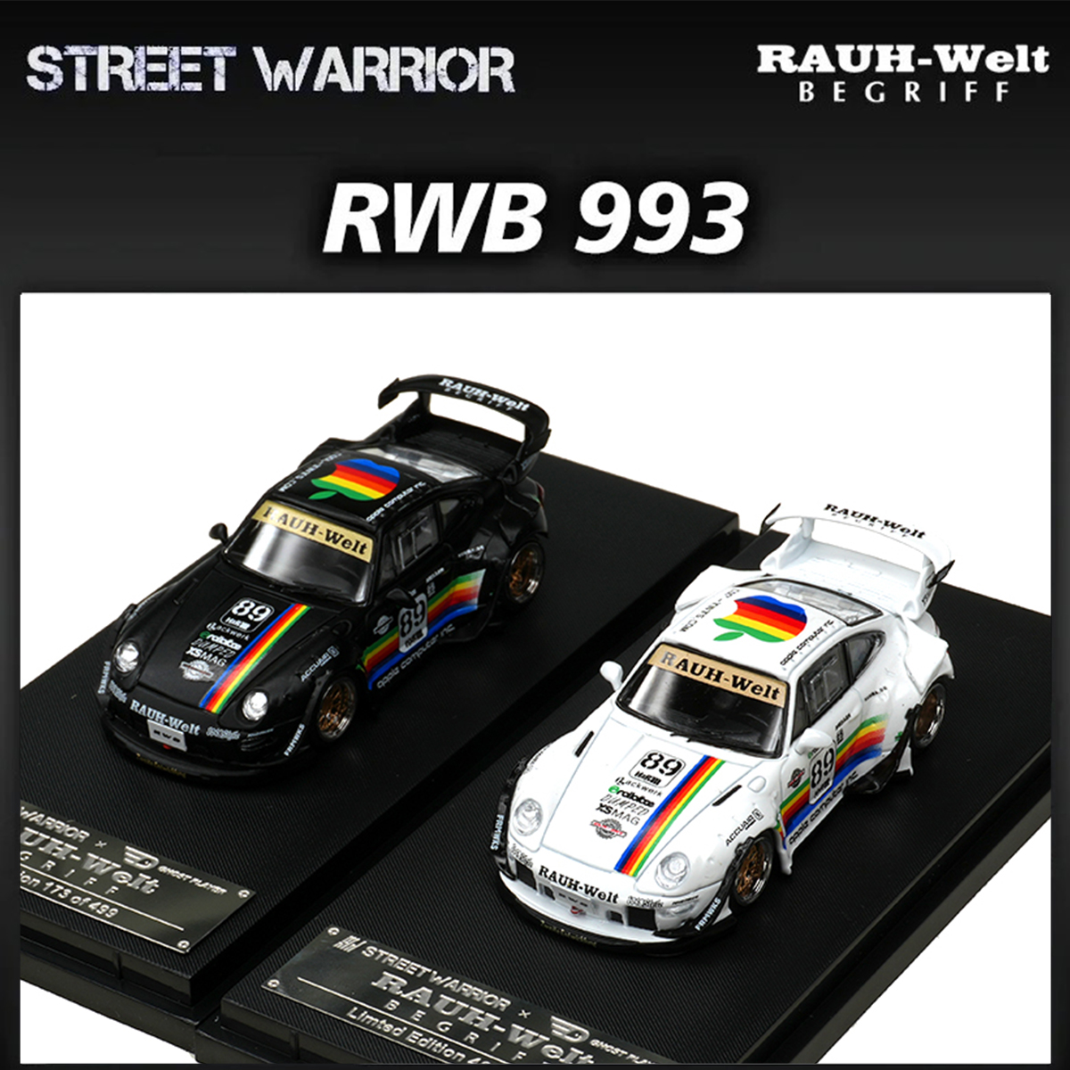 SW In Stock 1:64 RWB 993 Black - Die Cast Car 1 64 review and price